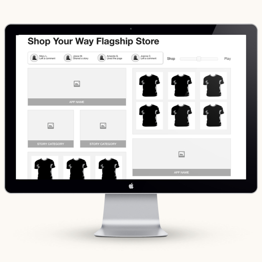 Shop Your Way Flagship Wireframes