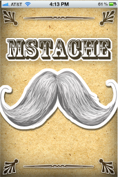 mStache Launch Screen